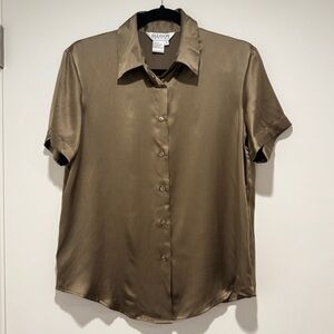 Silk Women's Button-Down Shirt